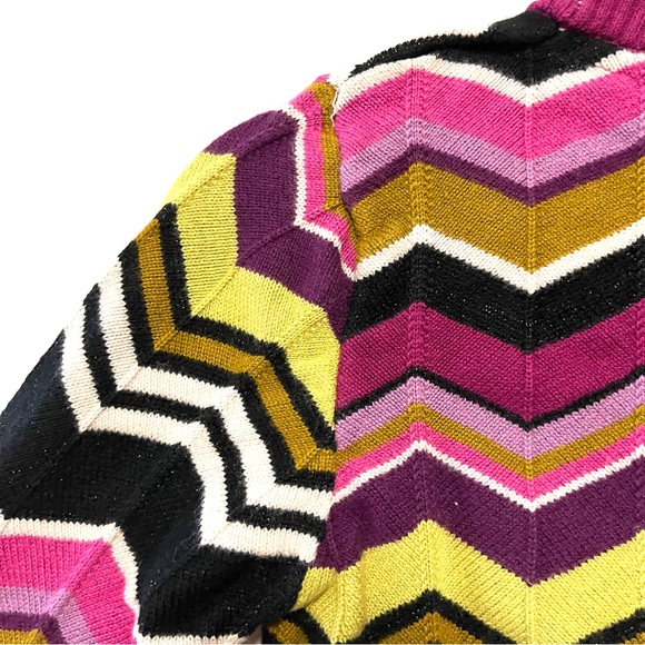 Missoni for Target Girls Chevron Cardigan Sweater Size Small Multicolor Zigzag - Picture 4 of 9